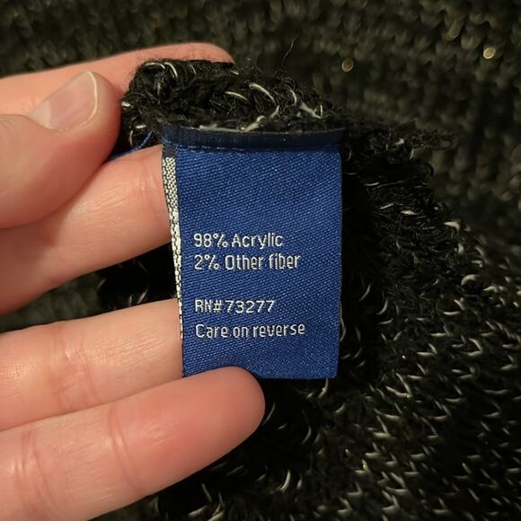 ⚡️ 3 for $20 ⚡️ Apt. 9 Metallic Black Tunic Sweater - Picture 7 of 8